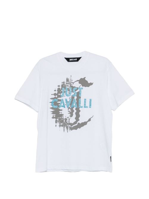 T-shirt uomo con stampa JUST CAVALLI | 80OAHE27CJ110003